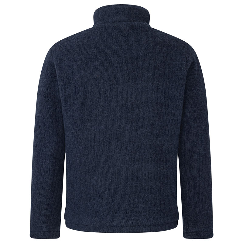 Strickjacke mit Stehkragen POEL dunkelblau Größe M