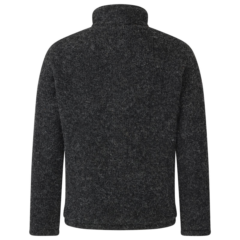 Strickjacke mit Stehkragen POEL anthrazit Größe XL