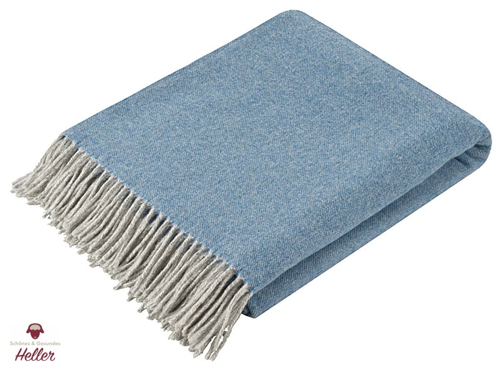 Wolldecke DAVOS hellblau 130x200 cm | hellblau | 130x200 cm